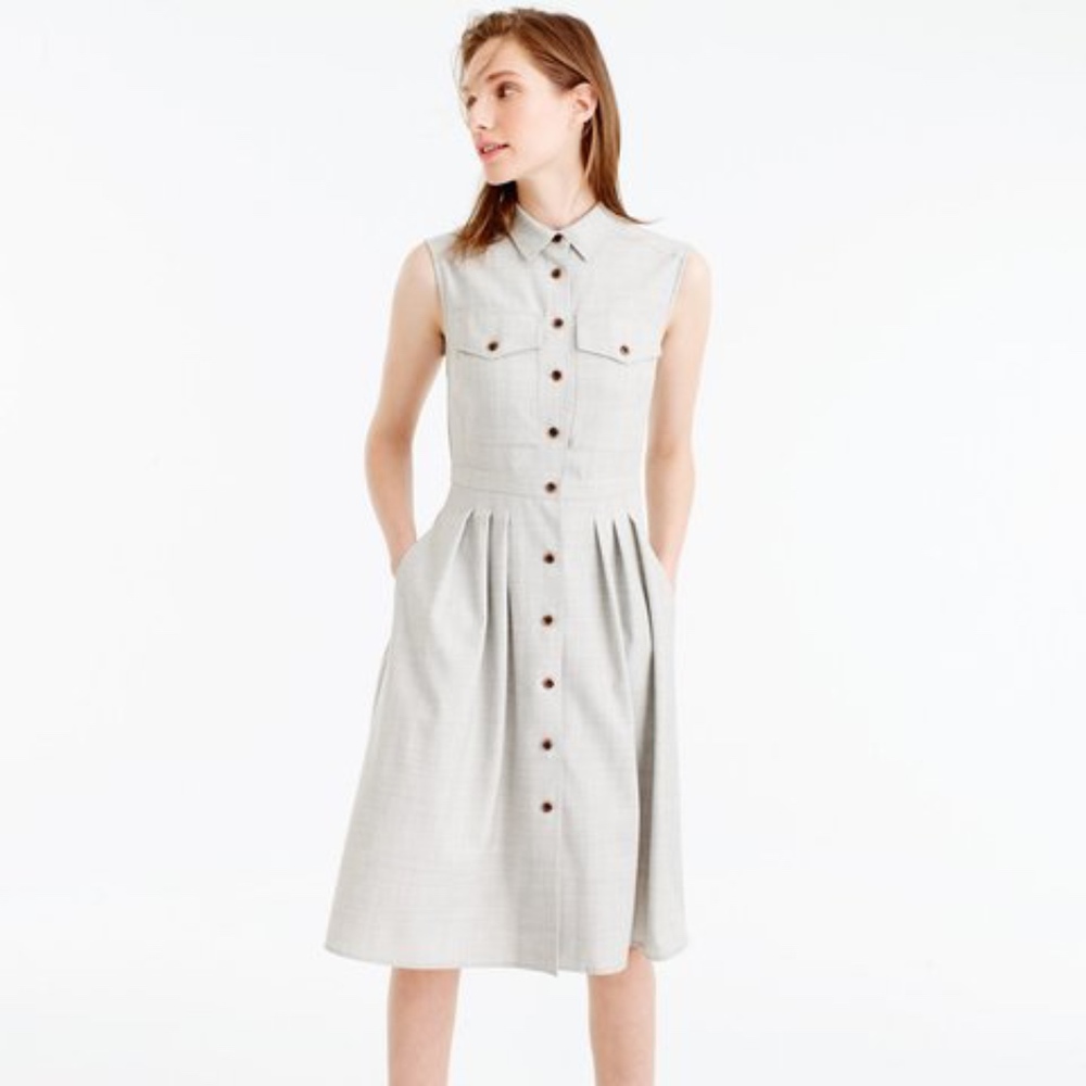 NWT J Crew Shirtdress in Super 1920s Wool